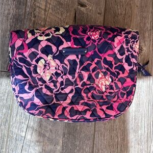 Vera Bradley Floral Cosmetic Bag in Pink and Blue